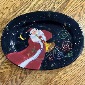 Santa Platter Certified International Stephanie Stouffer